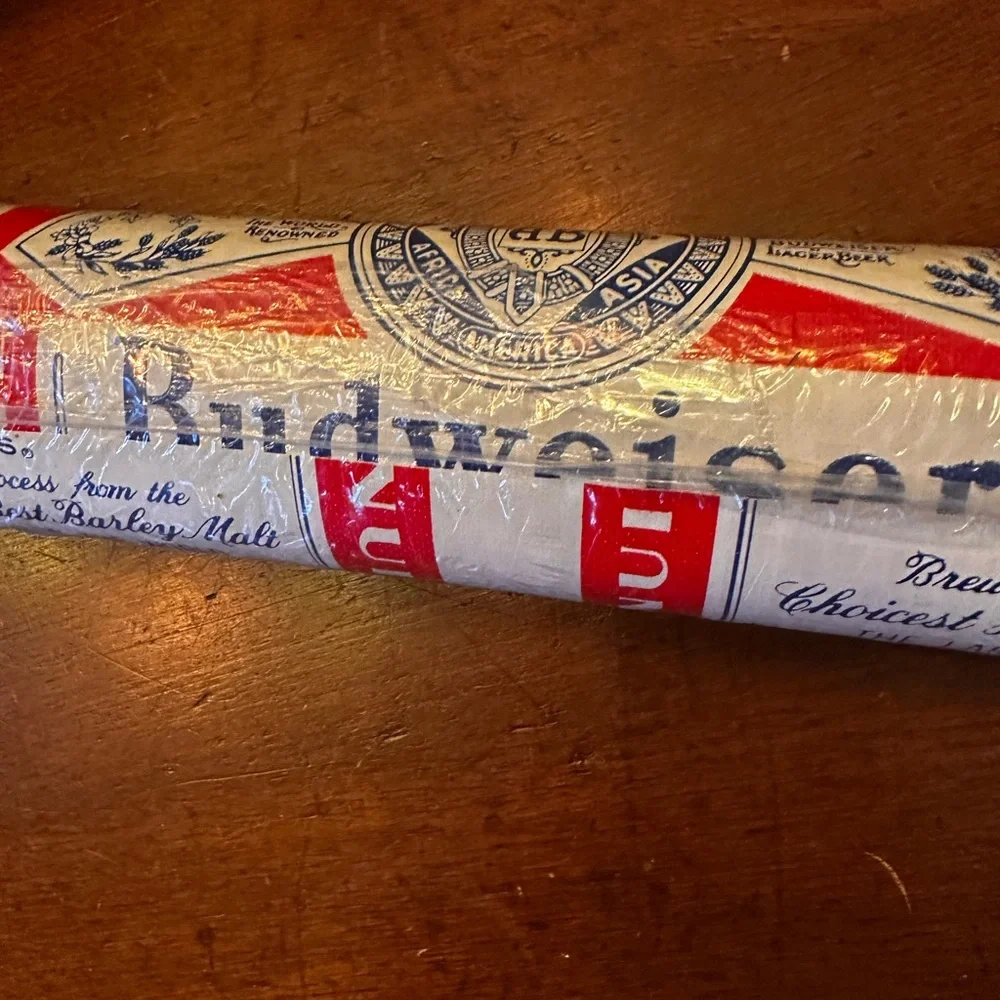 Budweiser Deadstock vintage Tire and Rubber‎ Company vinyl wallpaper